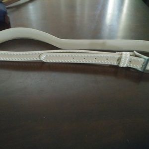 Cream colored belt